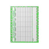 Wöchentlicher Planer, um mit Name Choice zu person Notizblock (Rotiert)