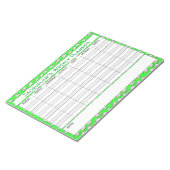 Wöchentlicher Planer, um mit Name Choice zu person Notizblock (angewinkelt)