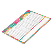 Wöchentlicher Planer, um mit Name Choice zu person Notizblock (angewinkelt)