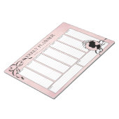 Wöchentlicher Planer Viktorianisch Style 60er Came Notizblock (angewinkelt)