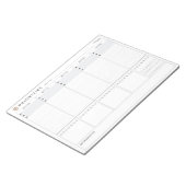 Wöchentlicher Prioritätenplaner Notizblock (angewinkelt)