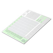 Wöchentlicher Reinigungsplaner | Kostensenker Notizblock (angewinkelt)