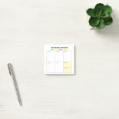 Wöchentlicher Studienplaner (auf Spanisch) Post-it Klebezettel (Büro)