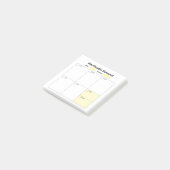Wöchentlicher Studienplaner (auf Spanisch) Post-it Klebezettel (angewinkelt)