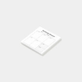 Wöchentlicher Studienplaner (auf Spanisch) Post-it Klebezettel (angewinkelt)