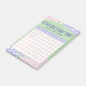 Wöchentlicher Tracker Post-it Klebezettel (angewinkelt)