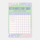 Wöchentlicher Tracker Post-it Klebezettel (Vorderseite)