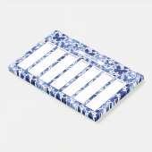 Wöchentlicher Zeitplan Wasserfarbenschmetterling Post-it Klebezettel (angewinkelt)