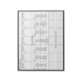 Wöchentlicher Zeitrahmen V2 - Persönliche Gestaltu Notizblock (Rotiert)