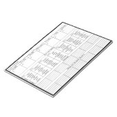 Wöchentlicher Zeitrahmen V2 - Persönliche Gestaltu Notizblock (angewinkelt)