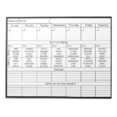 Wöchentlicher Zeitrahmen V2 - Persönliche Gestaltu Notizblock (Vorderseite)