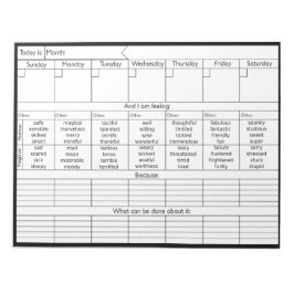 Wöchentlicher Zeitrahmen V2 - Persönliche Gestaltu Notizblock