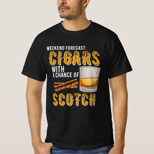 Wöchentliches Forecast Cigars mit Chance auf schot T-Shirt (Vorderseite)