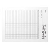 Wöchentliches Merkzettel Notizblock (Vorderseite)