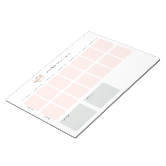 Wöchentliches Pad Notizblock (angewinkelt)