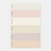 Wochenübersicht | Post-It-Notizen für den Organisa Post-it Klebezettel (Vorderseite)