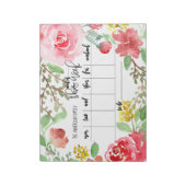 Wochenzeitplaner  notizblock (Rotiert)