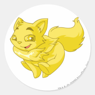 Wocky Gold Runder Aufkleber