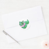 Wocky Green Runder Aufkleber (Umschlag)