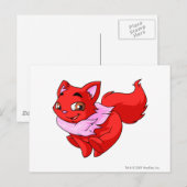 Wocky Red Postkarte (Vorne/Hinten)