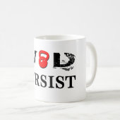WOD bestehen fort Kaffeetasse (VorderseiteRechts)