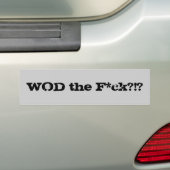 WOD das F*ck? Autoaufkleber (Auf Auto)