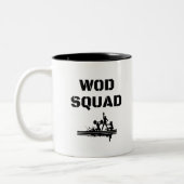 WOD GRUPPE - Crossfit-Inspiriertes einzigartiges Zweifarbige Tasse (Links)