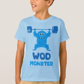 WOD Monster (Niedliches Barbell-Schnappmonster) T-Shirt (Vorderseite)