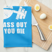 WOD-Spaß - Vor dem Die weitergeben. Funny Fitness Handtuch (Viertel Falte)