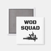 WOD SQUAD - Crossfit Inspiriert einzigartig Magnet (Vorderseite/Rückseite)