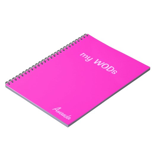 WOD Zeitschrift - Pink Notizblock (Linke Seite)