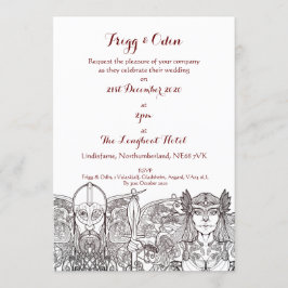 Woden & Fríge Einladung zur Hochzeit