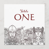 Woden & Fríge Individuelle Tischnummern (Vorderseite)