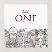 Woden & Fríge Individuelle Tischnummern (Rückseite)