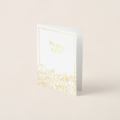 Woden & Fríge Wedding RSVP Foil Card Folienkarte (Vorderseite)