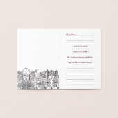 Woden & Fríge Wedding RSVP Foil Card Folienkarte (Innenseite)