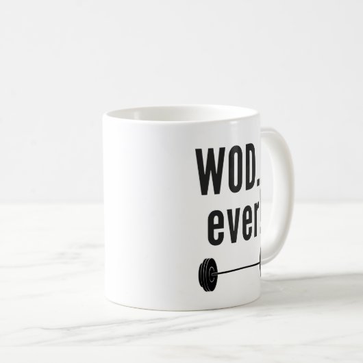 WODever! Crossfit-Insipired Tasse (VorderseiteRechts)