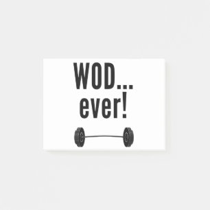 WODever! - Crossfit-Inspirierte Neuheits-Geschenke Post-it Klebezettel