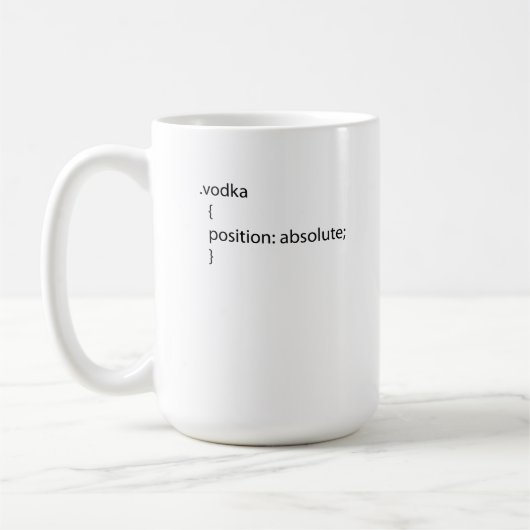 Wodka css-Klasse Kaffeetasse (Links)