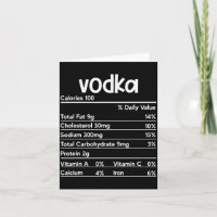 Wodka-Ernährungsfakten Thanksgiving Lustiges Trink