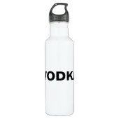 Wodka-Flasche auf Weiß Trinkflasche (Vorderseite)