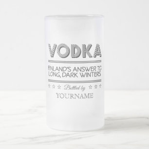 WODKA-Gewohnheits-Tassen Mattglas Bierglas