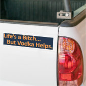 Wodka hilft Autoaufkleber (Auf Lkw)