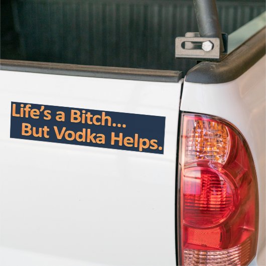 Wodka hilft Autoaufkleber (Auf Lkw)