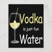 Wodka ist einfach Spaß beim Wasserdesign (Rückseite)