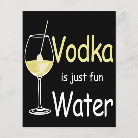 Wodka ist einfach Spaß beim Wasserdesign (Vorderseite)