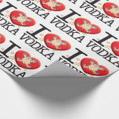 Wodka-Liebe-Mann Geschenkpapier (Ecke)
