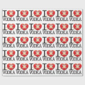 Wodka-Liebe-Mann Geschenkpapier (Flach)