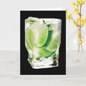 Wodka-Limone Karte (Gelbe Blume)