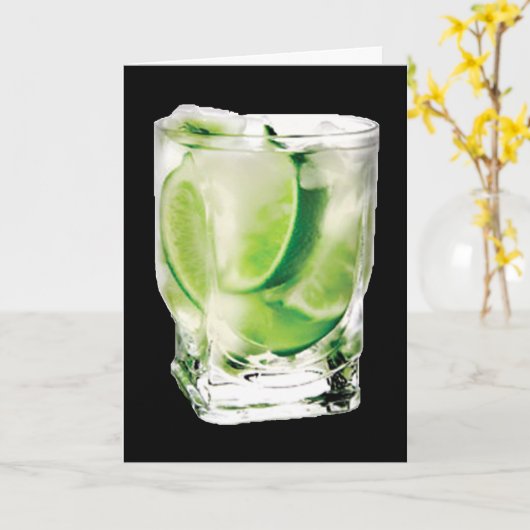 Wodka-Limone Karte (Gelbe Blume)